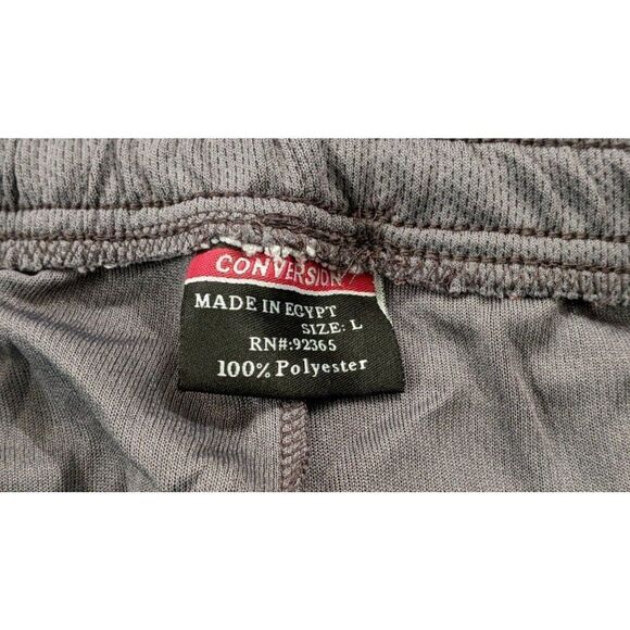 Conversion Performance Mens Size Large Gray Elastic Waist Athletic Shorts - Picture 7 of 8